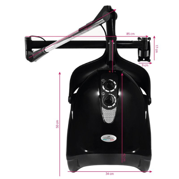 GABBIANO SUSZARKA WISZĄCA HOOD DX-201W JEDNA PRĘDKOŚĆ CZARNA